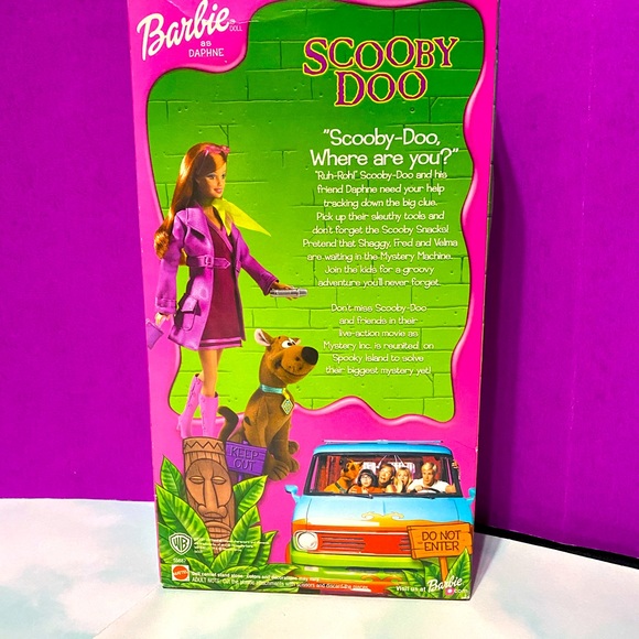 BARBIE AS DAPHNE COLLECTABLE DOLL & SCOOBY DOO VINTAGE 2001 MATTEL ORIGINAL BOX - Picture 13 of 13
